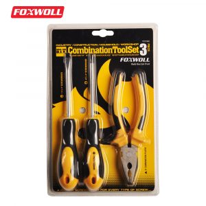 Hand Tool Set 3pcs Combination Screwdriver and Plier Set-Foxwoll